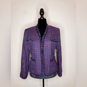 Bandolino Purple Tweed Blazer